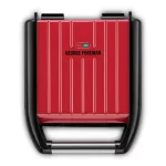 George Foreman 25030-56 Steel kompakt piros grill