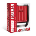 George Foreman 25030-56 Steel kompakt piros grill