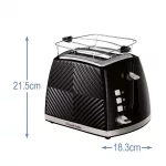 Russell Hobbs 26390-56 Groove fekete kenyérpirító